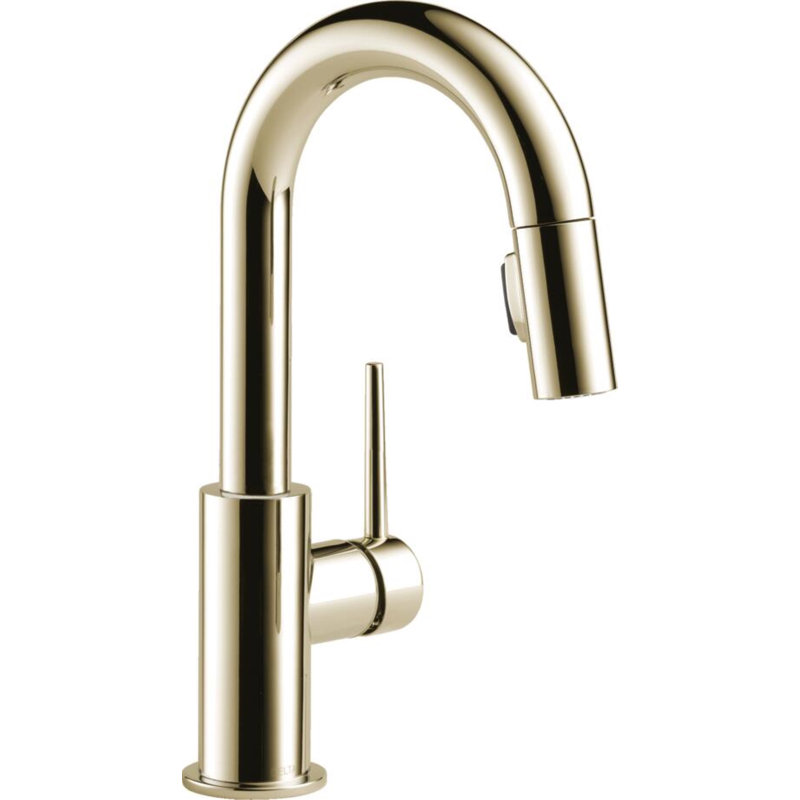 Single Handle Pull-Down Bar / Prep Faucet, Polished Nickel