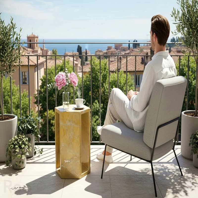 Table d'appoint hexagonale Luxury Luxury