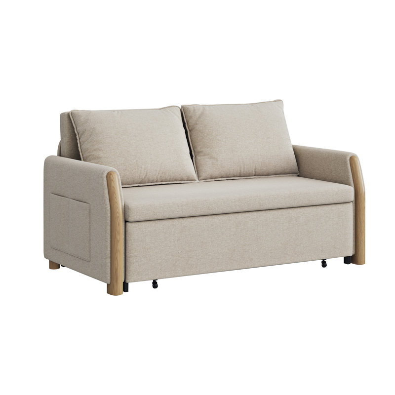 2 Seater Linen Blend Sofa Bed
