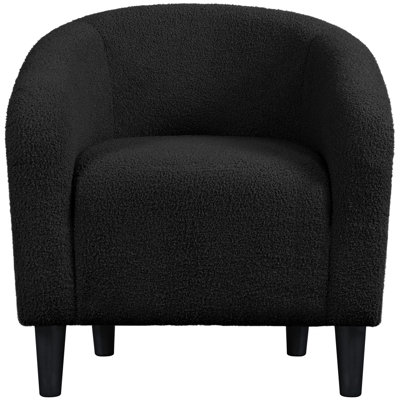 Boucle Club Chair Combining Contemporary and Traditional Design