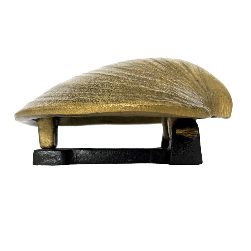 Polished Brass Bumblebee Door Knocker with Black Accents