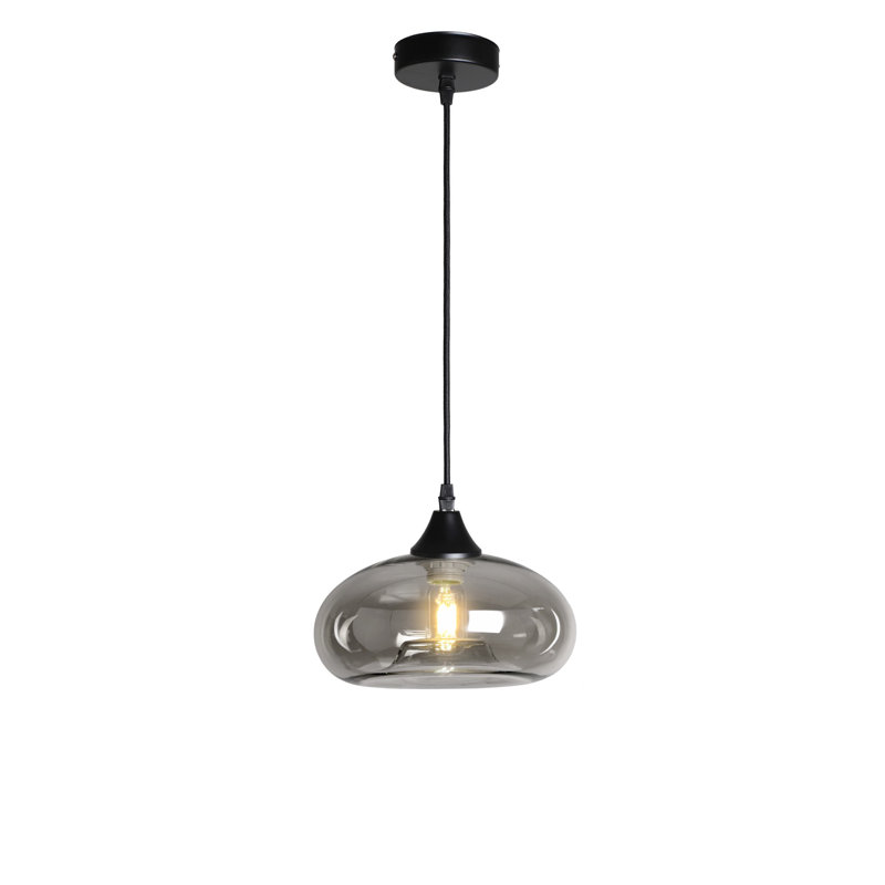 Aeyden 1 - Light Dome Pendant, Black, Smoke