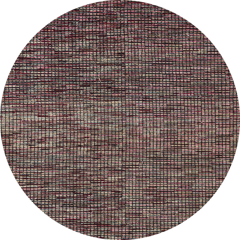 Abstract Indoor Rug, Round 5'