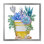 «Blue Succulent Plant Composition», impression sur toile