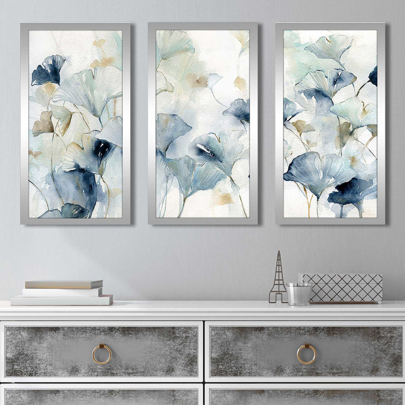 "Glorious Ginkgo", reproduction sur acrylique 3 pièces, H 25,5 po x l 40,5 po x P 1 po
