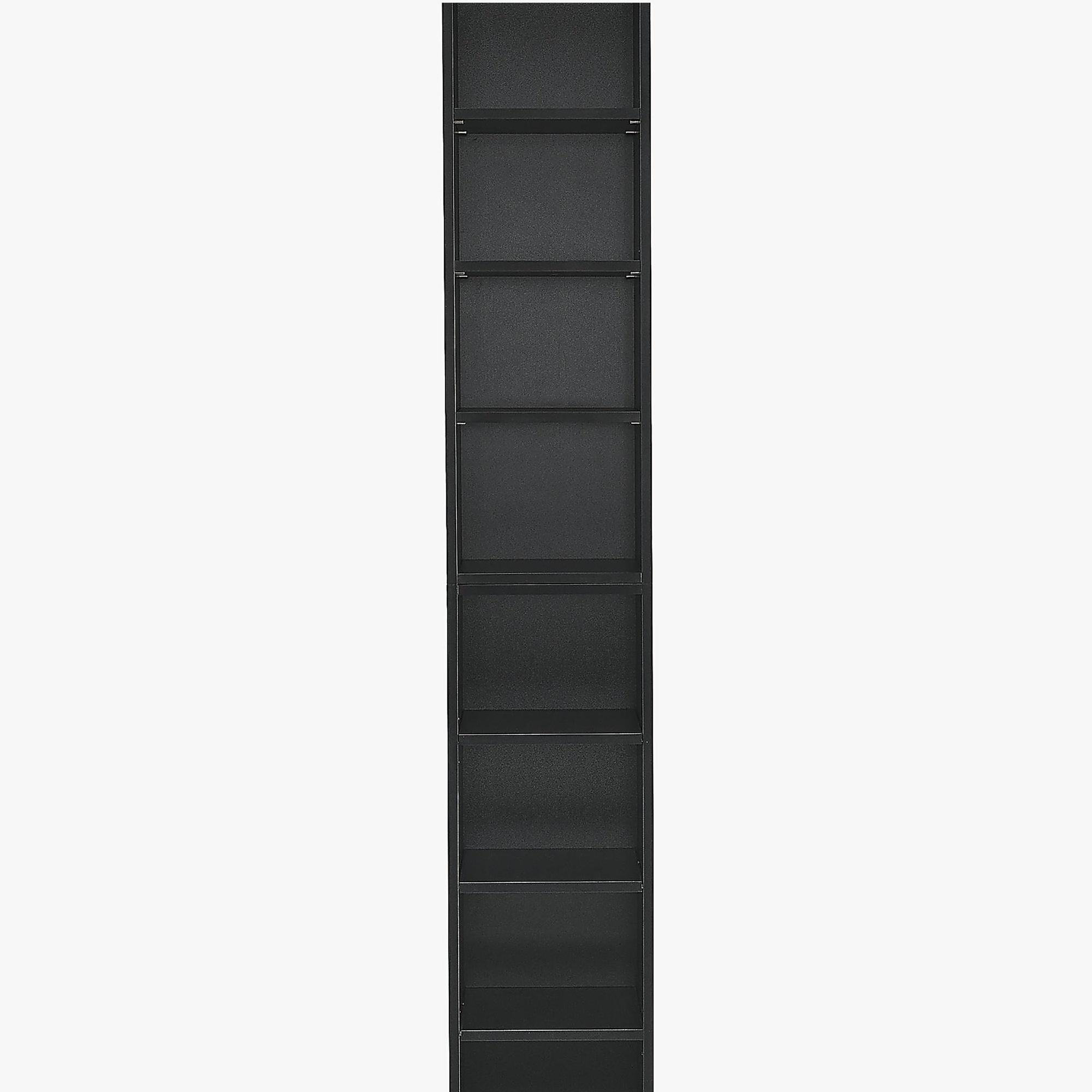 Latitude Run® 8-Tier Media Tower Rack, Slim Storage Cabinet with ...