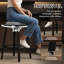 Tabouret de comptoir rond pivotant de 26 po avec structure en bois cintré-1940453814