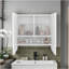Pharmacie, 2 portes, 3 tablettes, 2 miroirs, blanc