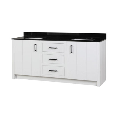 Ensemble de meuble-lavabo double 72 "