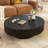 Round Coffee Table with 6.8" Thick Tabletop-502722601