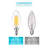 5 Watt (40 Watt Equivalent), B11 LED, Dimmable Light Bulb, E12/Candelabra Base-58964685