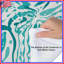 Édredon floral abstrait turquoise-130109644