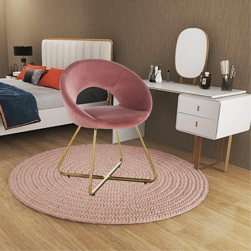 Ensemble de 2 chaises de salle à manger en velours moderne Modern Accent