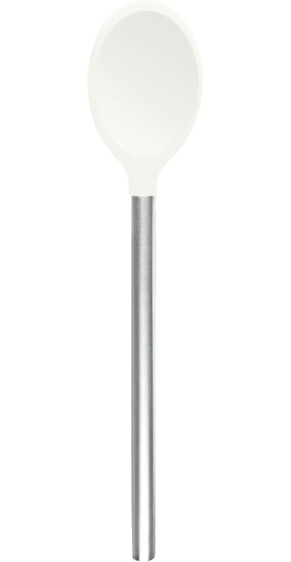Silicone Mixing Spoon - Light Aqua, White