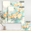 Teal Buds II - Reproduction d'art sur toile tendue-55949023