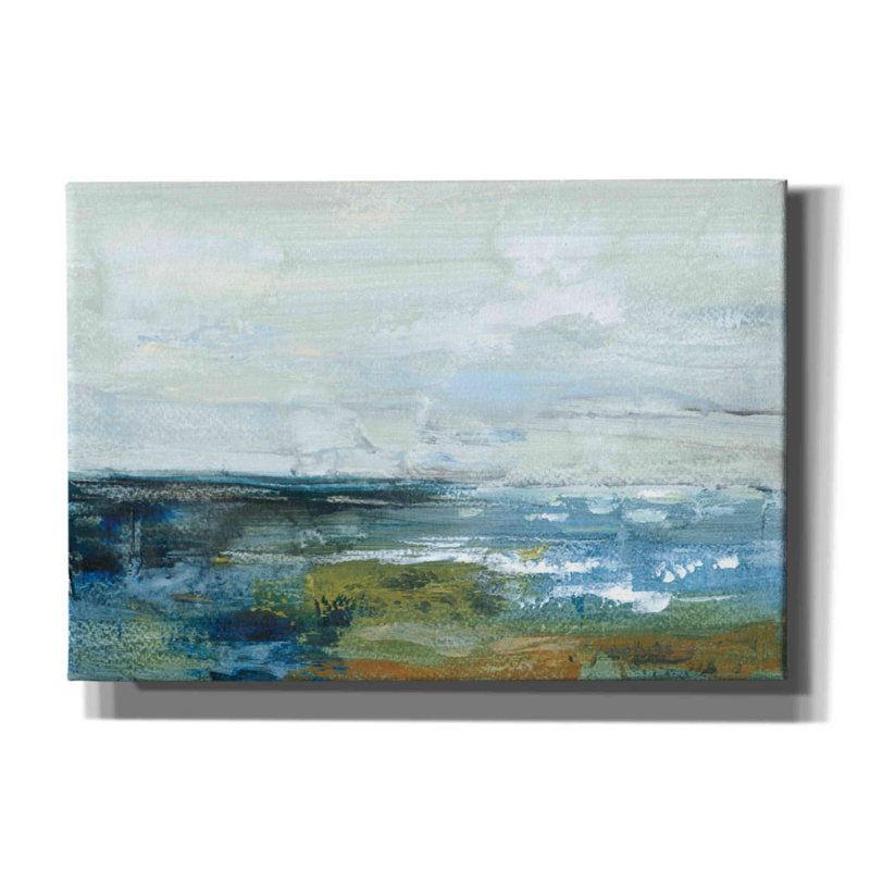 «Epic Graffiti» Morning Seascape »par Silvia Vassileva, art mural sur toile, 26 po x 18 po, H 18 po x l 26 po