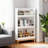 Wall-Mounted Kids Bookshelf With 3 Front-Facing Display Shelves, Modern Book Rack With Wood Base For Toddler Bedroom, Nursery Or Playroom-177359751