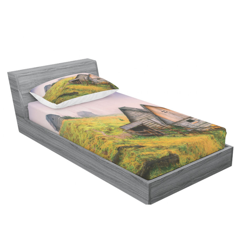 Microfiber Sheet Set, Twin Sheet Set with Fitted Sheet