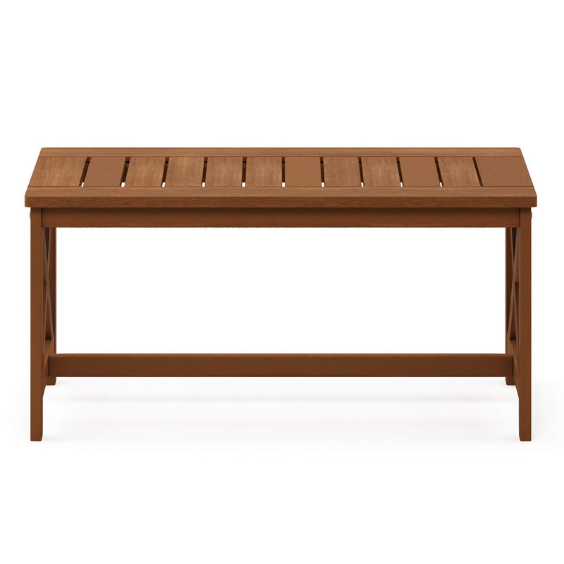Daevaughn Teak Solid Wood Coffee Table