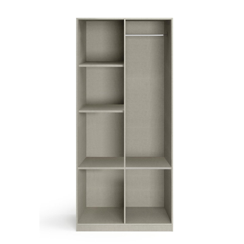 Bremen 2 Door Wardrobe, Sonoma Oak/Alpine White
