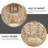 2pcs Imitation Rattan Ceiling Light Covers Pendant Shades For Chandeliers,tearoom, Living Room,light Brown