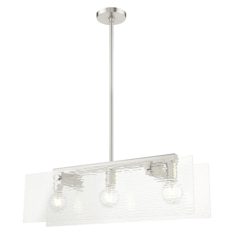 Clementine 3 - Light Kitchen Island Pendant, Brushed Nickel