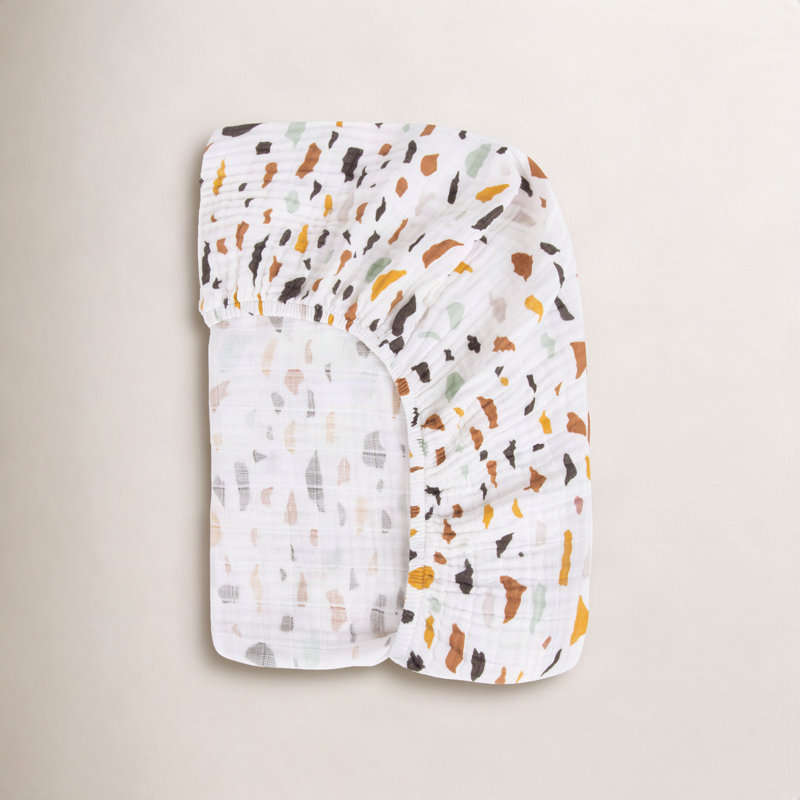 Terrazzo Muslin Mini Fitted Sheet