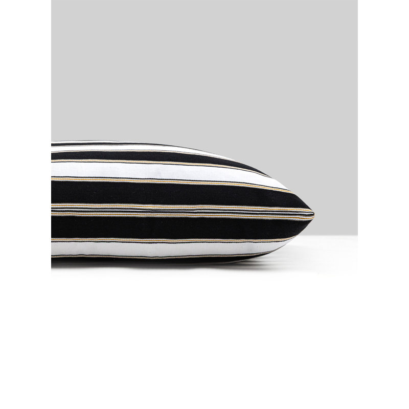 LEGENDS PILLOW, Ebony Piano Stripe, Square 22"