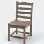 Chaises d'extérieur sans accoudoirs couleur bois - PEHD ensemble de 2 matériaux-957788176