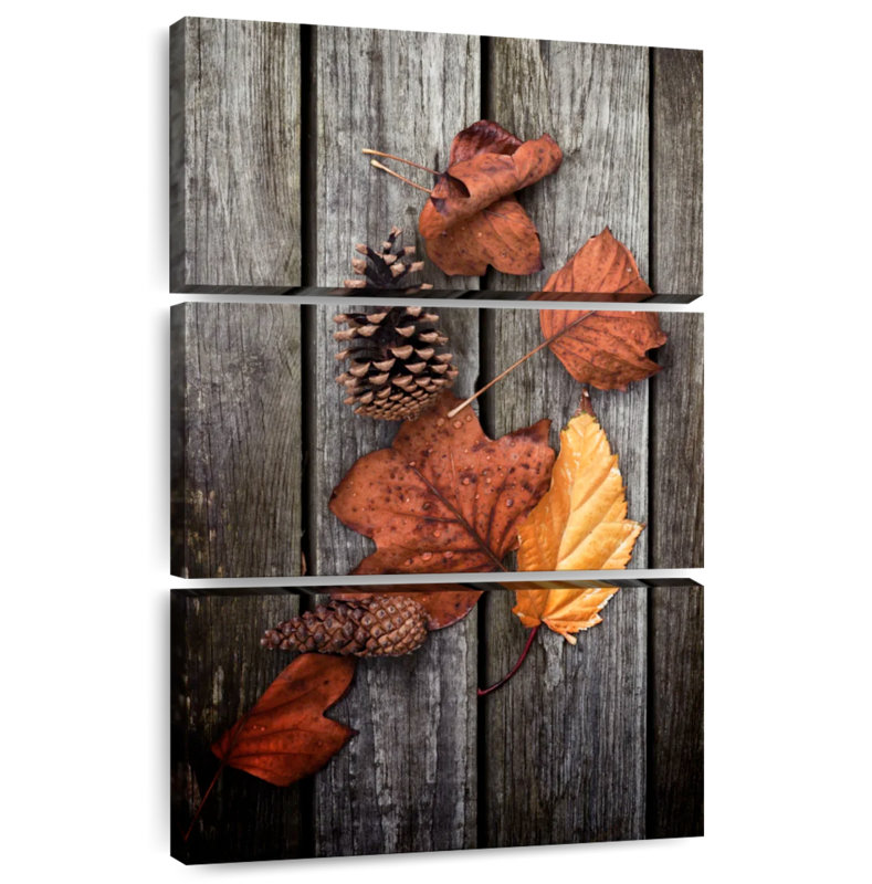 Harnek, feuilles d'automne séchées, H 50 po x l 32 po