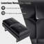 Morrissa Faux Leather Office Bench