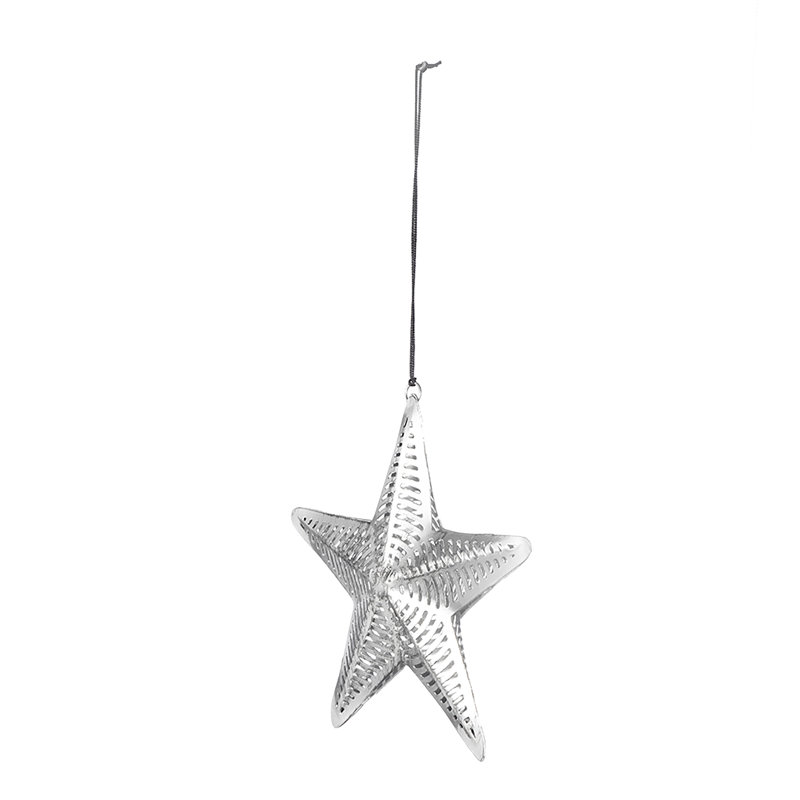 6'' Metal Holiday Shaped Ornament
