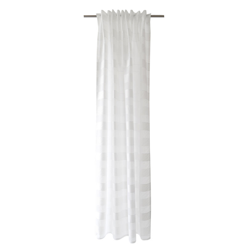 Diederich Semi Sheer Curtain, White