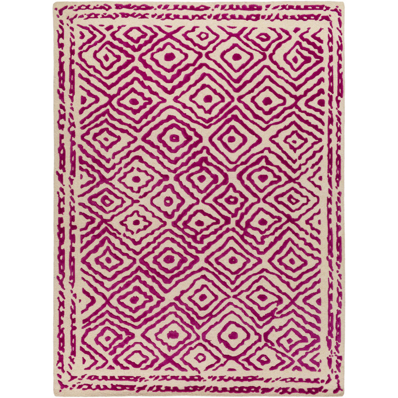 Sala Wool Geometric Indoor Rug, Rectangle 5' x 8'