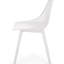 Ensemble de 4 chaises de jardin Lily Chairs, en polypropylène blanc résistant aux intempéries, profondeur 45,7 cm, largeur 54,6 cm, hauteur 84,3 cm, poids 4,4 kg, structure stable et design confortable. Siège en polypropylène pour un confort moderne.