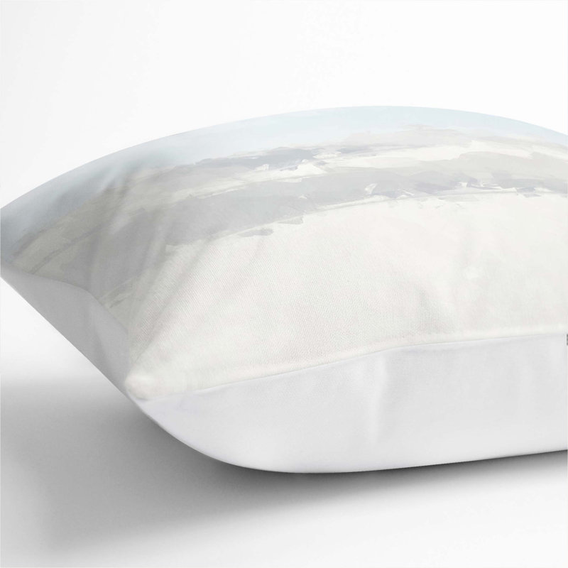 Square Cushion, 55cm H x 55cm W x 20cm D, White