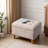 Square Velvet Upholstered Ottoman With Storage Space, Hidden Support Hinges With Easy To Open Top, Rivets Trim Around-1872803904