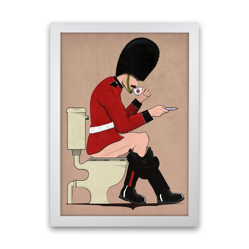 Soldier - Print, 30cm H x 21cm W x 3cm D, White Framed