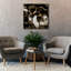  «Golden Shimmer 4» par Alonzo Saunders, art mural sur toile, 37 po x 37 po