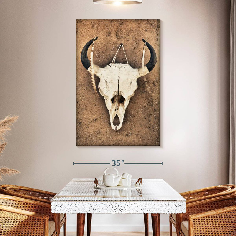 Kerner Cattle Skull, 51" H x 34" W