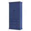 Garde-manger de ferme, armoire haute autoportante avec tablettes réglables, tablettes de porte et tiroirs pour un rangement efficace-1766546377