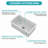 Undermount Single Bowl Kitchen Sink, Rectangular Sink Basin
