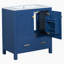 Meuble-lavabo de salle de bain avec lavabo simple, lavabo sous comptoir, armoire de rangement pour salle de bain, fermeture en douceur-396907847