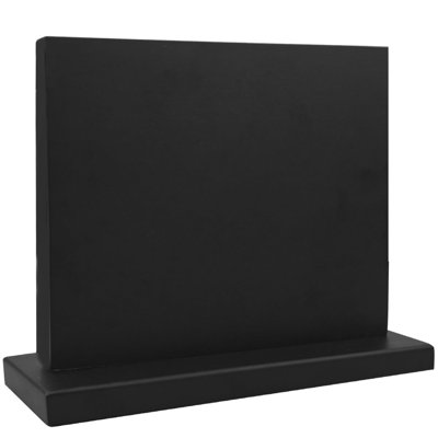 Porte-couteaux magnétique - Porte-couteaux magnétique en bois noir à double face avec porte-couteaux magnétique et aimants puissants