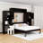 Queen Murphy Bed with Desk and Cabinets-559281904