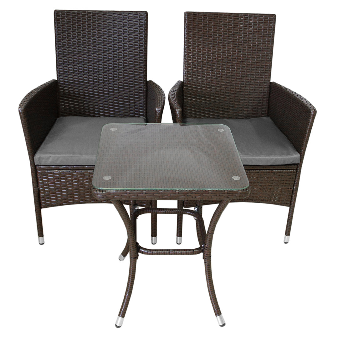 2-Sitzer Lounge-Set Cannet mit Polster