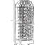 Large 45-Bottle Wine Rack With Locking Door, Wrought Iron Floor Standing Cellar Storage For Kitchen, Dining Room Or Home Bar