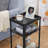 Table de bout polyvalente brun rustique - Conception industrielle peu encombrante pour n'importe quelle pièce-97850621