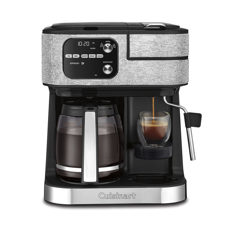 Cafetière 4 en 1 Cuisinart Coffee Center Barista, Cristal strass glam, Glass, 12 tasses