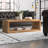 Keli Walpole 58 Inch Cube Shaped Wooden Coffee Table with Open Bottom Shelf-1176357923